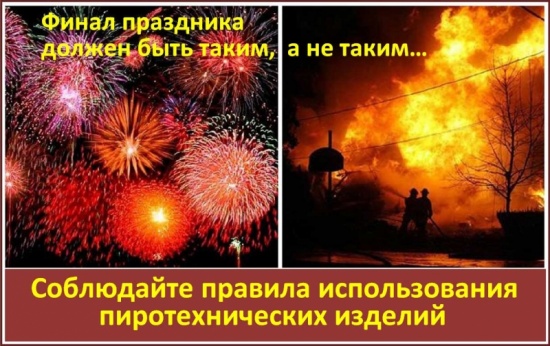 Правила использования пиротехнических изделий
