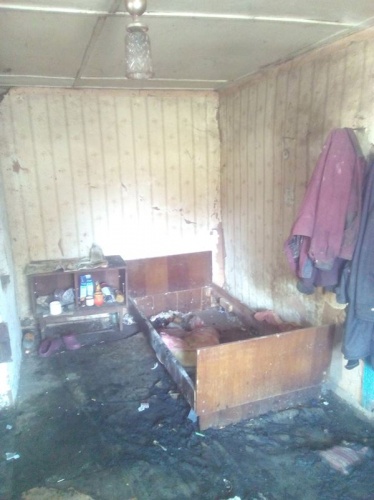 Благодаря автономному пожарному извещателю спасена женщина на пожаре