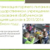 Культура питания детей и подростков