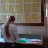 Посещение школьного музея -3832