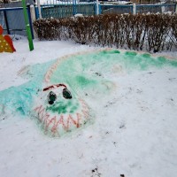 Выставка снежных фигур