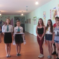 Перадача эстафеты Камаровіцкай СШ (жнівень 2017 года)