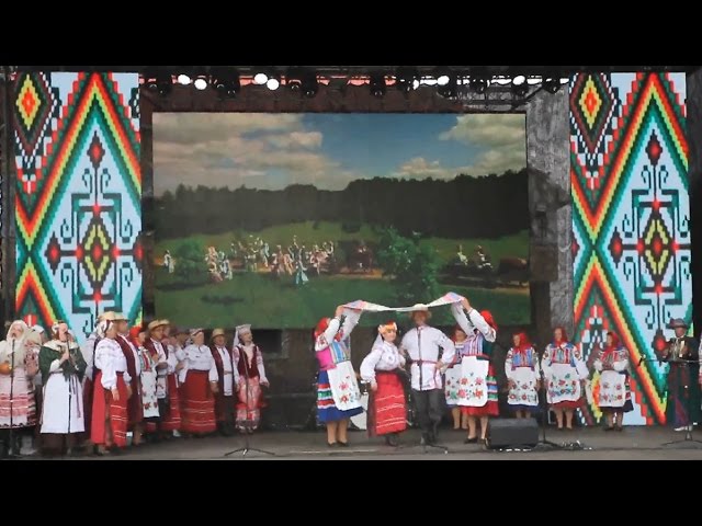 Народные танцы на фестивале "Клiч Палесся" 2016